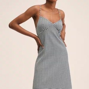 Mango Vichy Check Dress